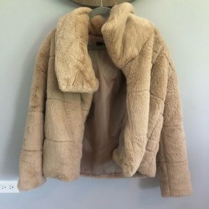 Boohoo fuzzy jacket